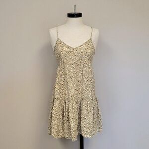 URBAN OUTFITTERS Floral Lace Up Mini Dress